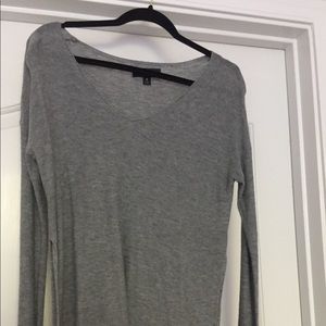 Gray Tunic Sweater
